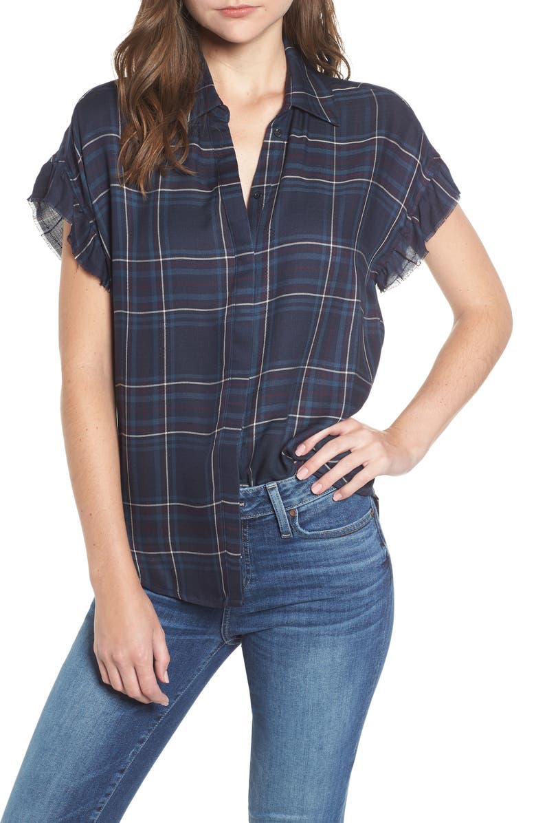 PAIGE Jaylin Plaid Shirt, Main, color, 