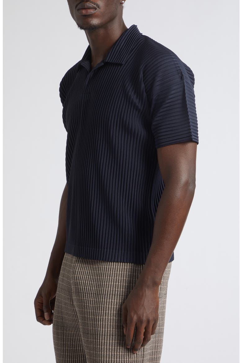 Homme Plissé Issey Miyake Basics Pleated Polo (Men) | Nordstrom