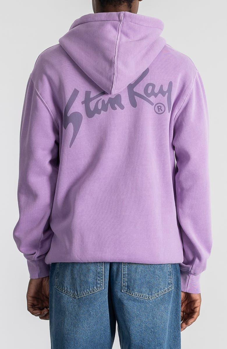 STAN RAY OG Logo Zip Graphic Hoodie, Alternate, color, Washed Lavendar