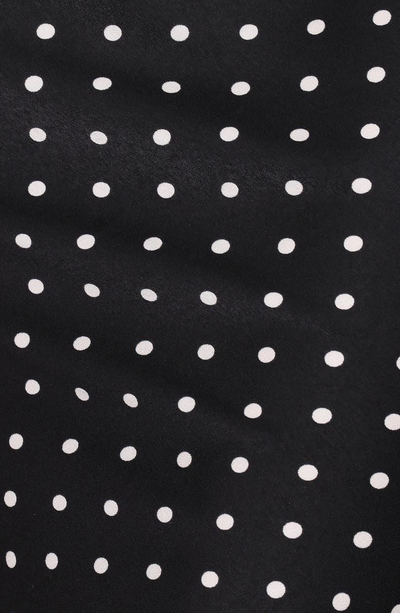 Petal & Pup Ailbhe Lace Skirt, Alternate, color, Black Polka Dot