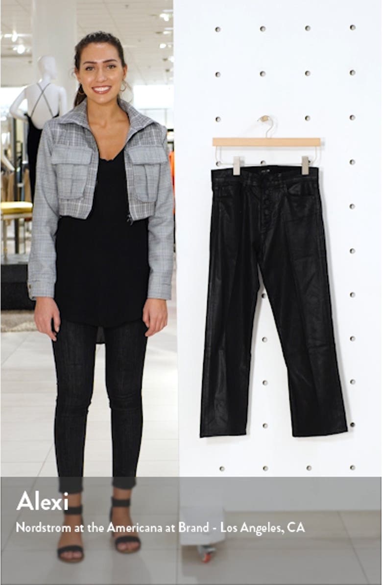 The Callie Coated High Waist Crop Flare Jeans, sales video thumbnail