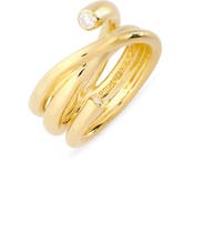 COMPLETEDWORKS Coil Cubic Zirconia Ring