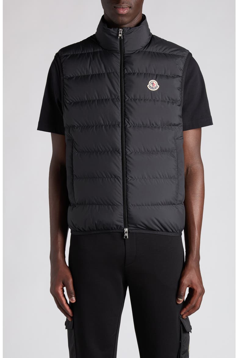 Contrin Down Puffer Vest, Main, color, BLACK