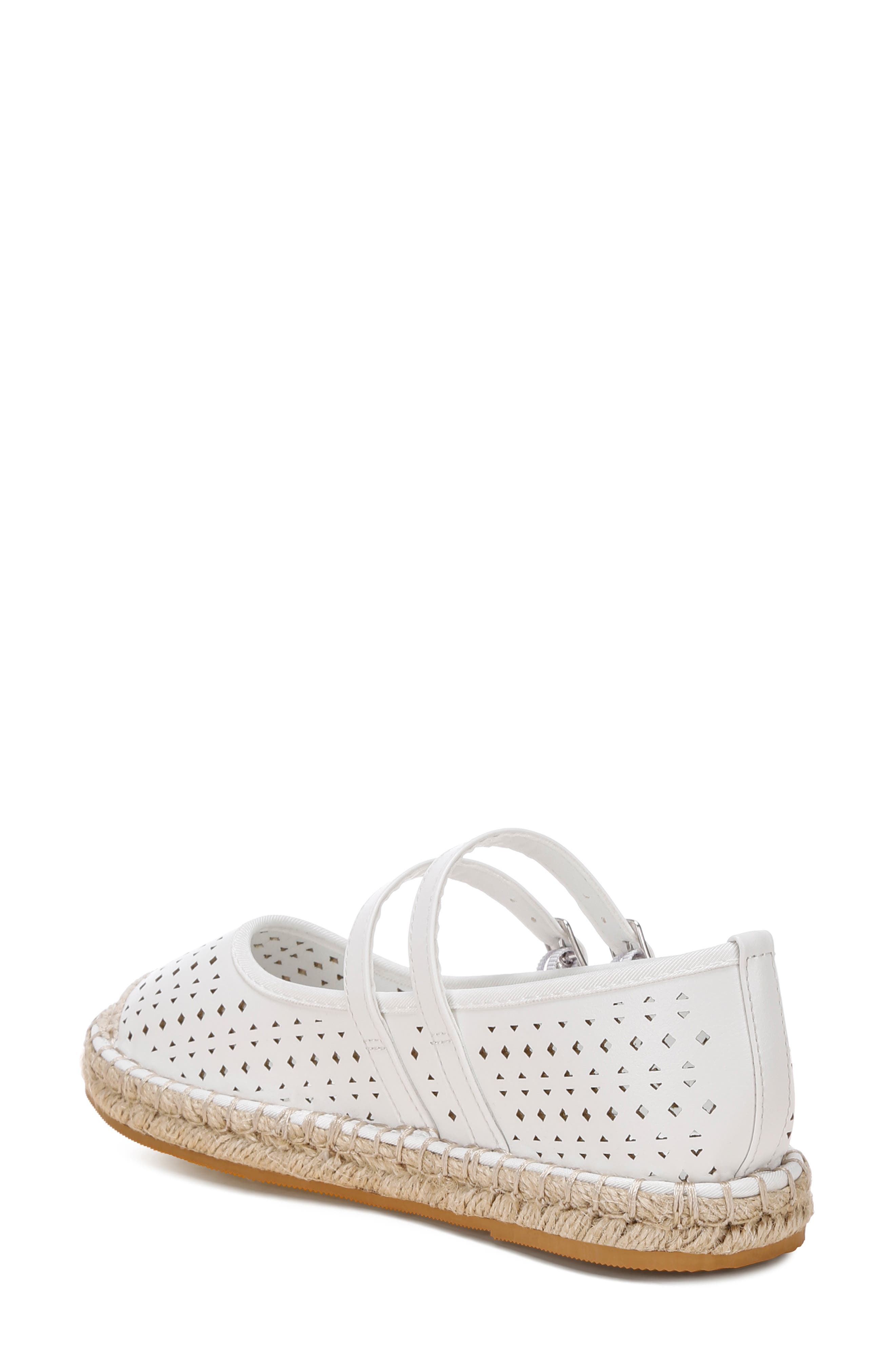 Noori Espadrille Flat, Alternate, color, WHITE