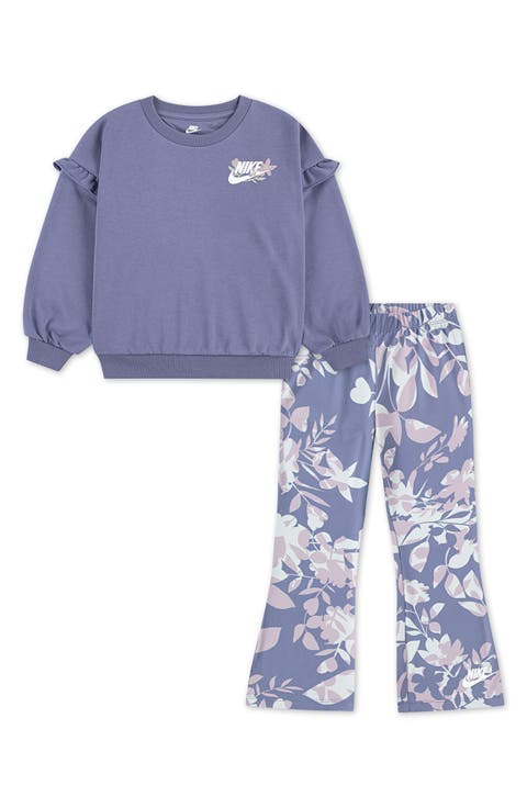 Kids' Swoosh on Pointe Sweatshirt & Leggings Set