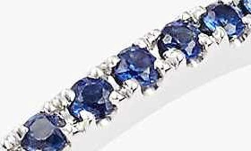 Bony Levy Gem Eternity Band Ring In Blue