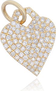 The Lovery Fine Jewelry Diamond Heart Padlock Charm