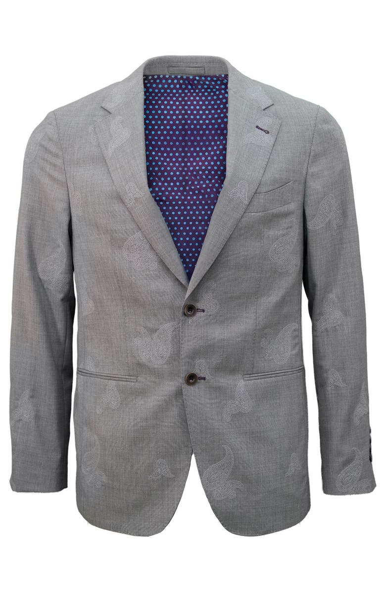 Lords of Harlech Jaques Wool Blazer, Main, color, Flannel