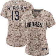 Nike Women's Nike Manny Machado Camo San Diego Padres USMC Alternate Replica Player Jersey