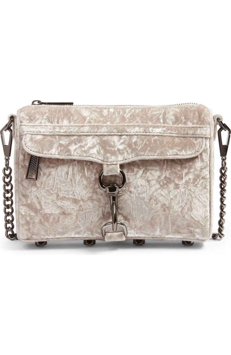 Rebecca Minkoff Mini MAC Velvet Convertible Crossbody Bag, Main, color,