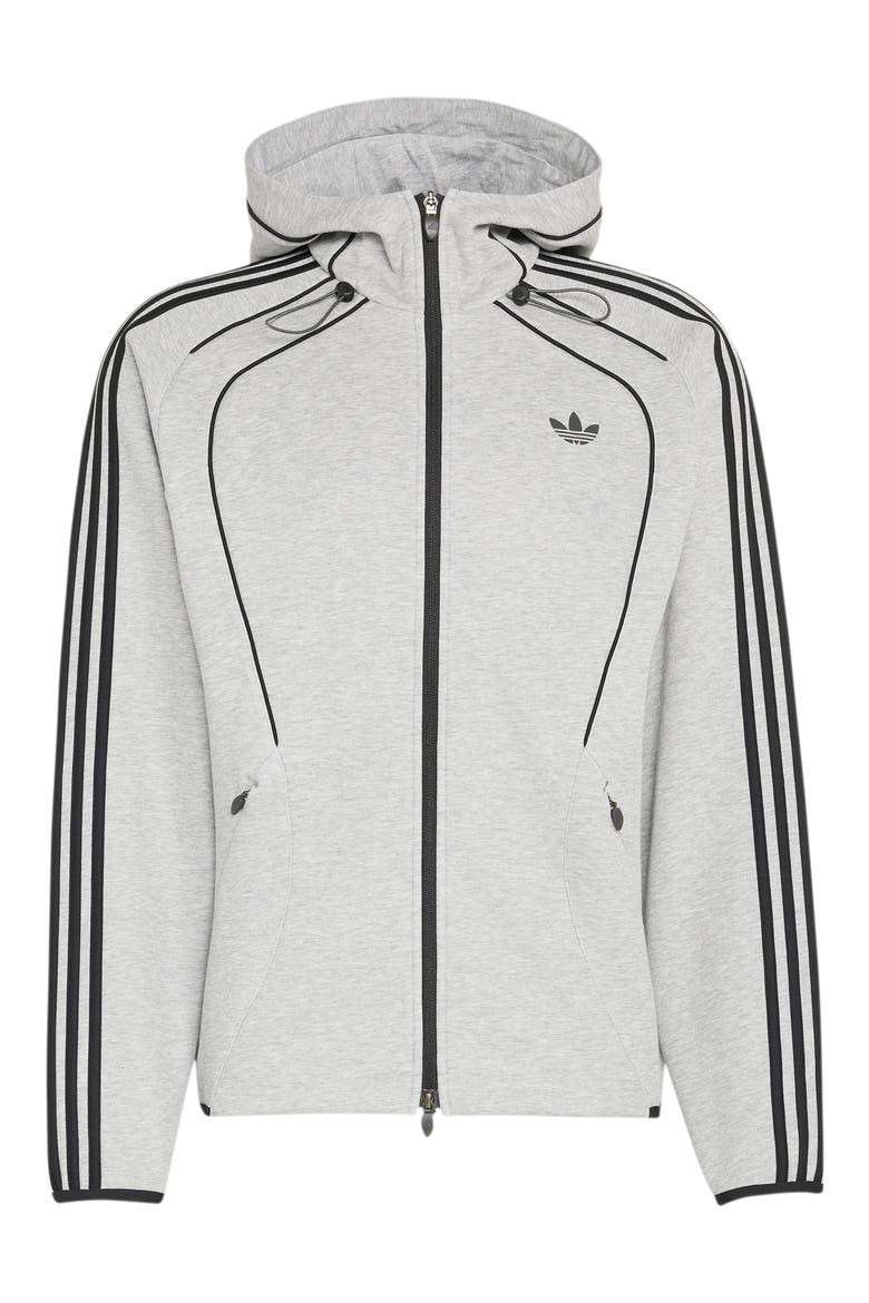 Spacer Full Zip Hoodie, Alternate, color, MEDIUM GREY HEATHER