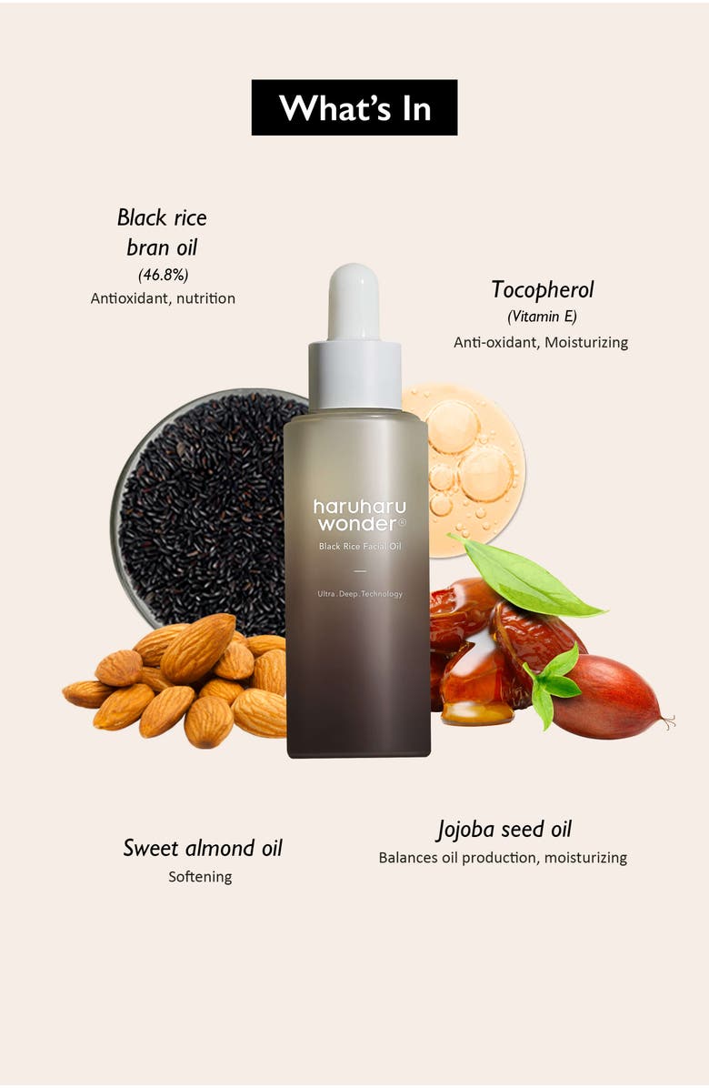 haruharu wonder Black Rice Facial Oil, Alternate, color, NO COLOR