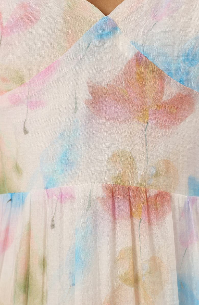 Petal & Pup Luna Sleeveless Maxi Dress, Alternate, color, Pink Multi Floral