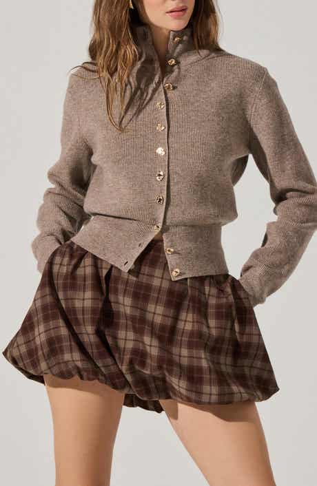 ASTR the Label Tawni Stand Collar Cardigan