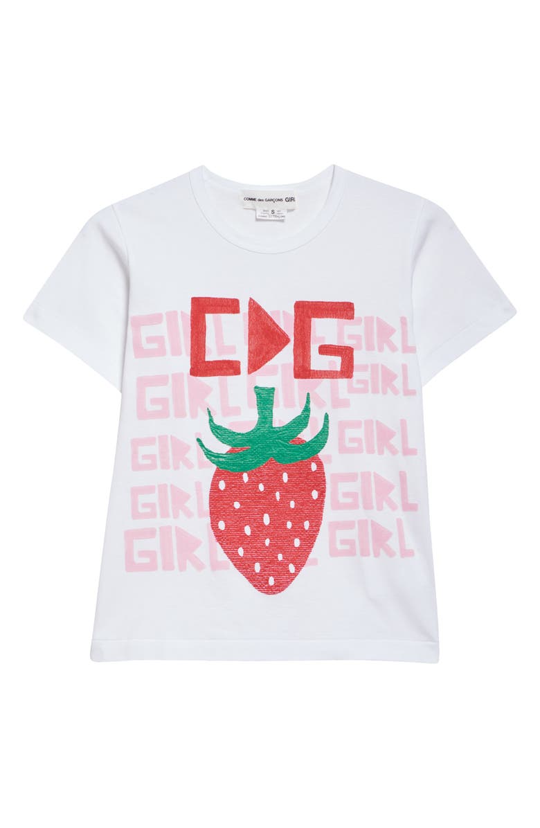 Comme des Garçons Girl x Brett Westfall Cotton Jersey Logo Graphic T-Shirt, Alternate, color, 