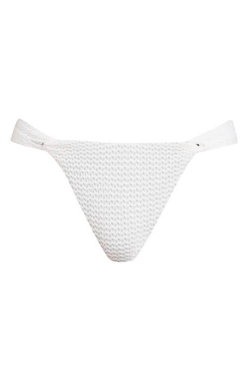 Sunshine 79 Floral Flair French Cut Bikini Bottoms In White