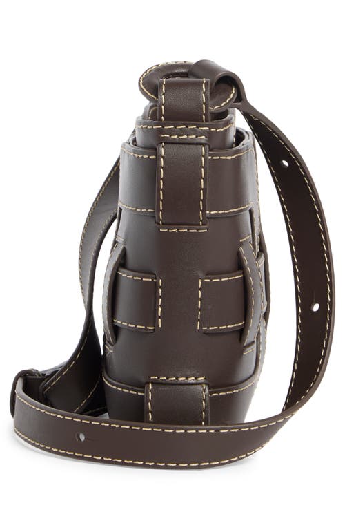 Sam Edelman Bay Leather Shoulder Bag In Brown