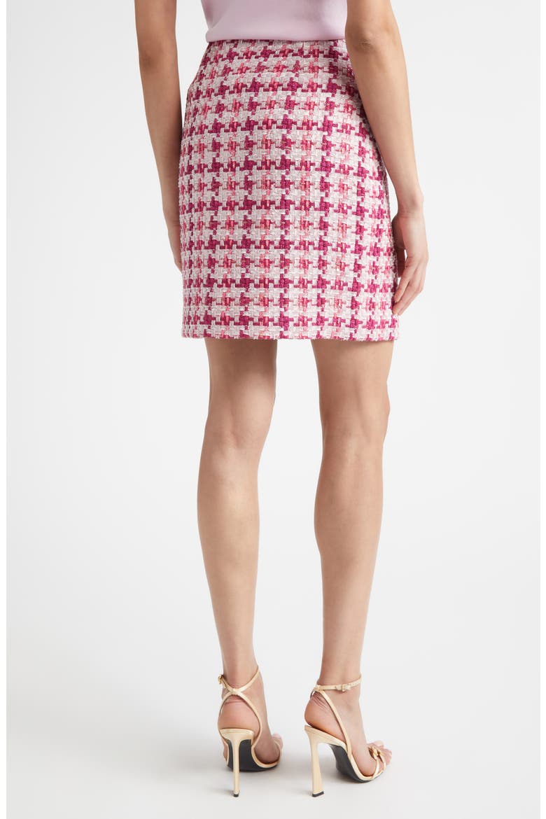 Skyler Ritz Metallic Tweed Skirt, Alternate, color, PEONY / MAGENTA METALLIC MULTI