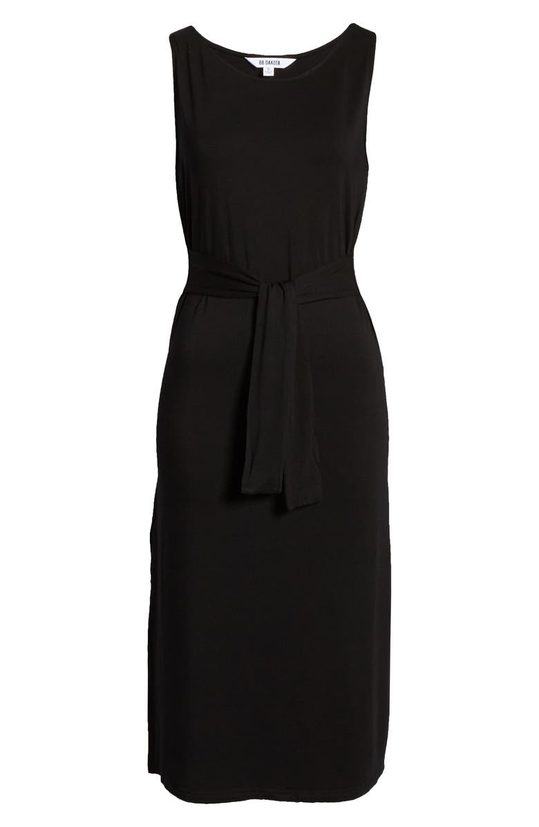 BB Dakota by Steve Madden BB Dakota Chic to Chic Belted Jersey Midi Dress, Alternate, color,