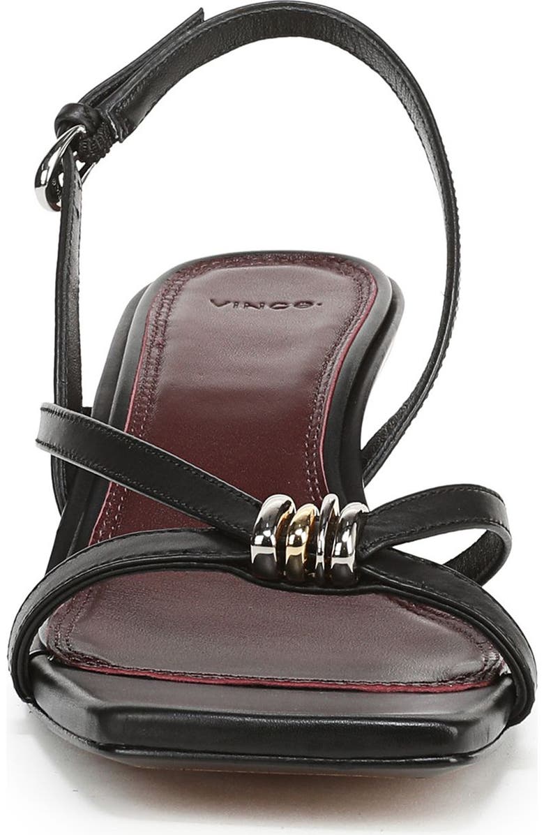 Vince Tali Slingback Kitten Heel Sandal, Alternate, color, Black