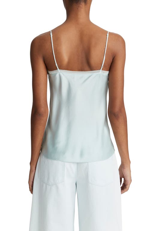 Vince Layered Chiffon Trim Camisole In Sea Star