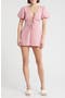 Plunge Tie Front Puff Sleeve Romper