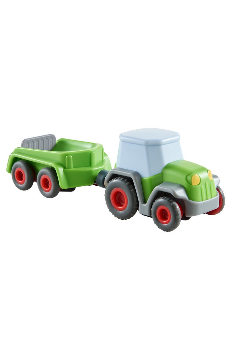 HABA Kullerbu Momentum Motor Tractor with Trailer, Main, color, 