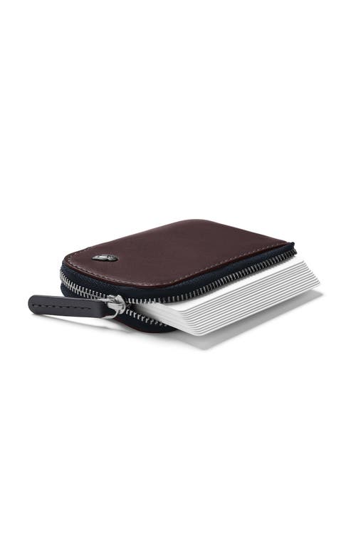 Bellroy Leather Card Pocket In Deepplum