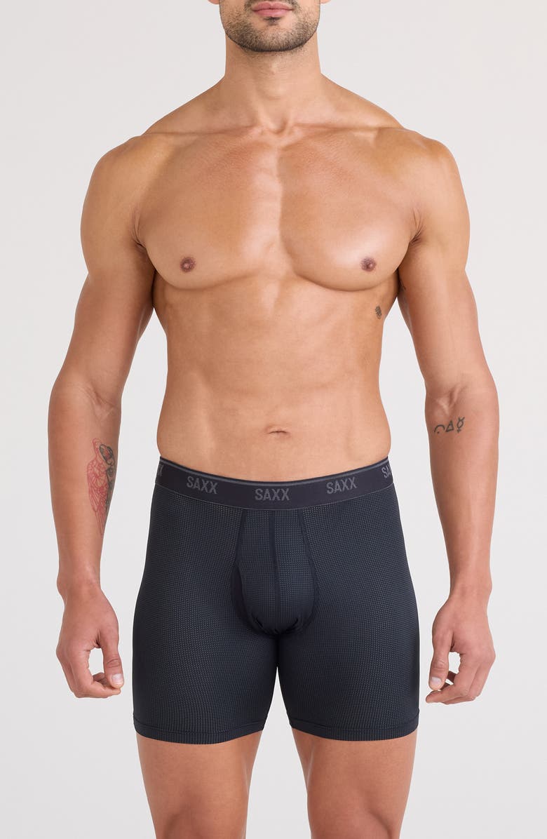 SAXX Assorted 2-Pack Quest Quick Dry Mesh Boxer Briefs, Alternate, color, Matrix Camo/ Black