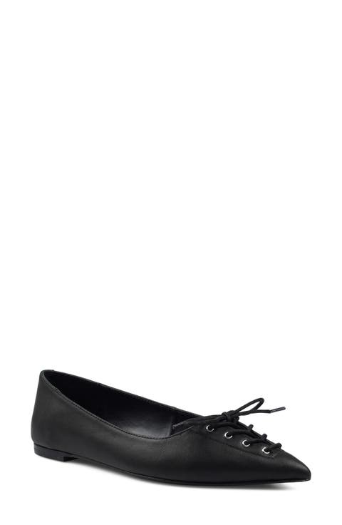 Arreza Lace-Up Pointed Toe Flat