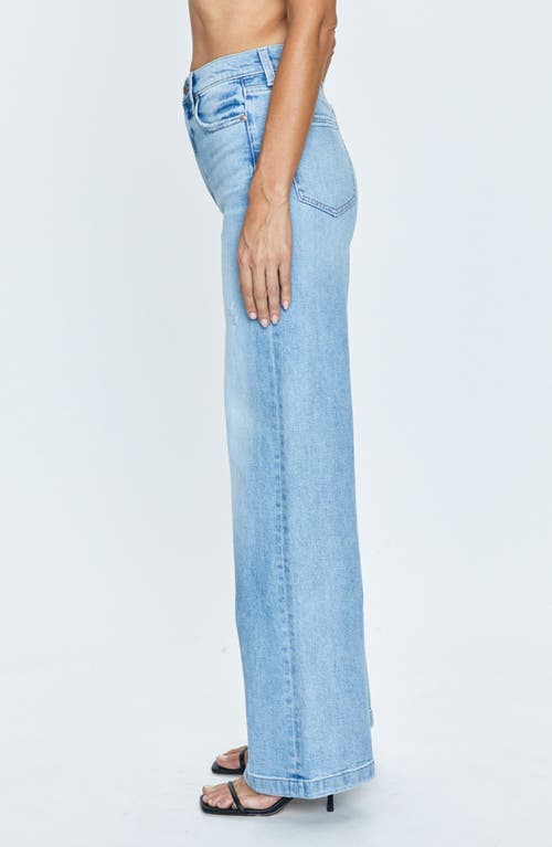 Pistola Lana High Waist Wide Leg Jeans In Blue