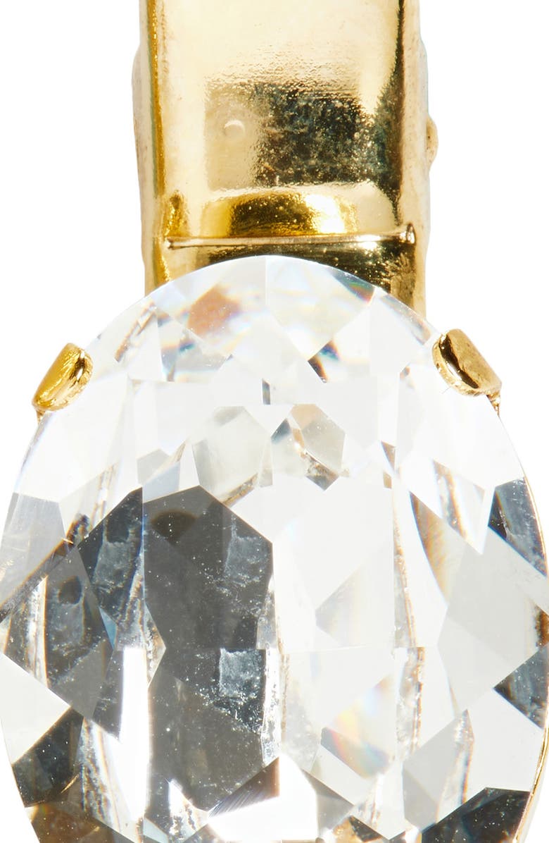 Jennifer Behr Set of 2 Kara Crystal Hair Clips, Alternate, color, Crystal Antique Gold