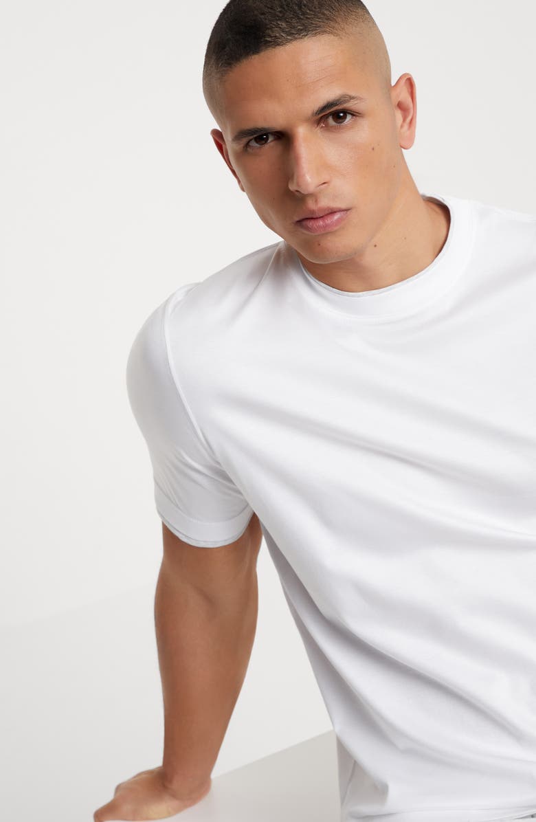 Brunello Cucinelli T-shirt with faux-layering, Alternate, color,