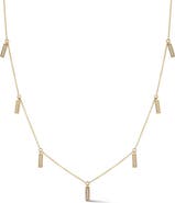 Dana Rebecca Designs Sylvie Rose Diamond Bar Station Necklace