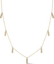 Dana Rebecca Designs Sylvie Rose Diamond Bar Station Necklace