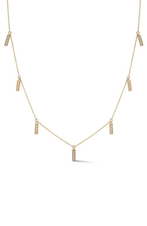 Dana Rebecca Designs Sylvie Rose Diamond Bar Station Necklace in Yellow Gold at Nordstrom