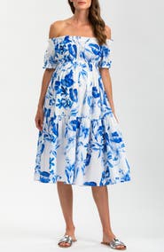 Pietro Brunelli Ruched Strapless Maternity Midi Dress