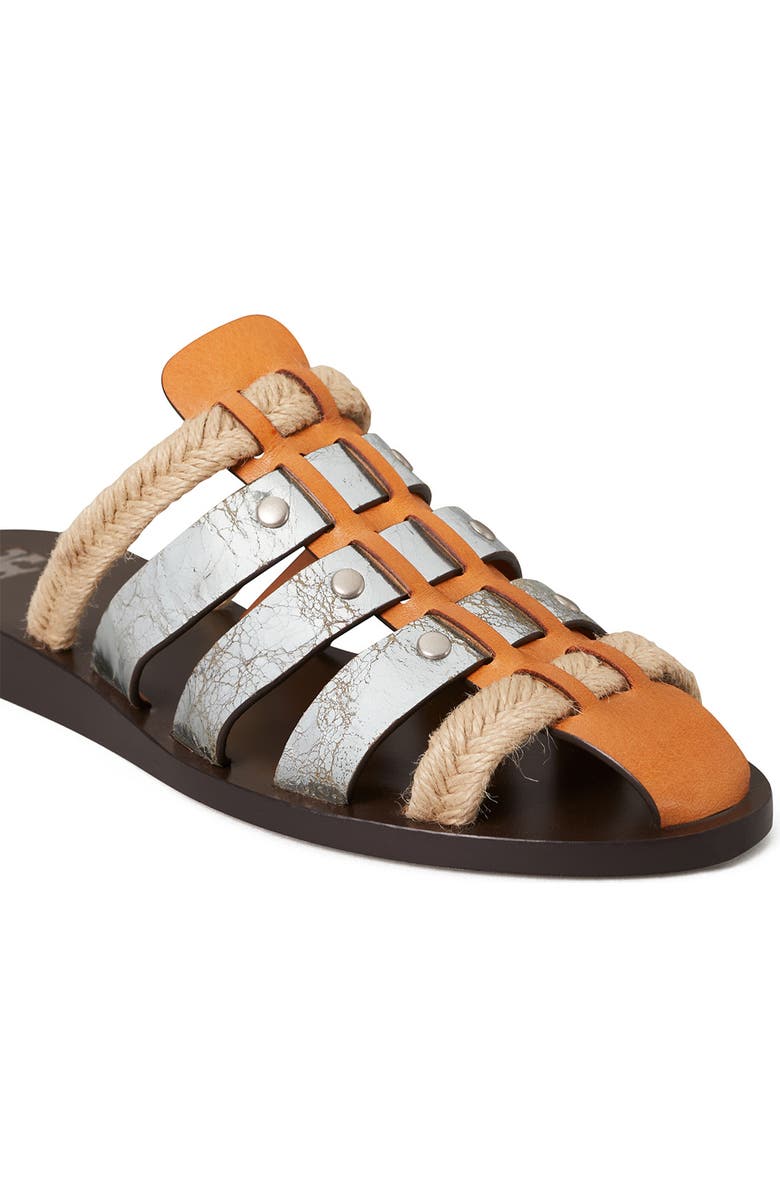 Tory Burch Mixed Media Fisherman Mule Sandal, Alternate, color,