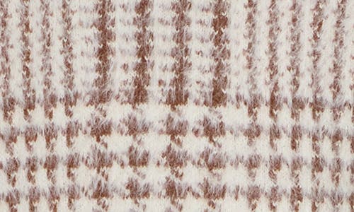 Love Token Plaid V-neck Sweater In Multi