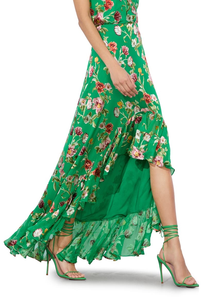 Soraya Asymmetric Maxi Skirt, Alternate, color, HAMPTONS FLORAL