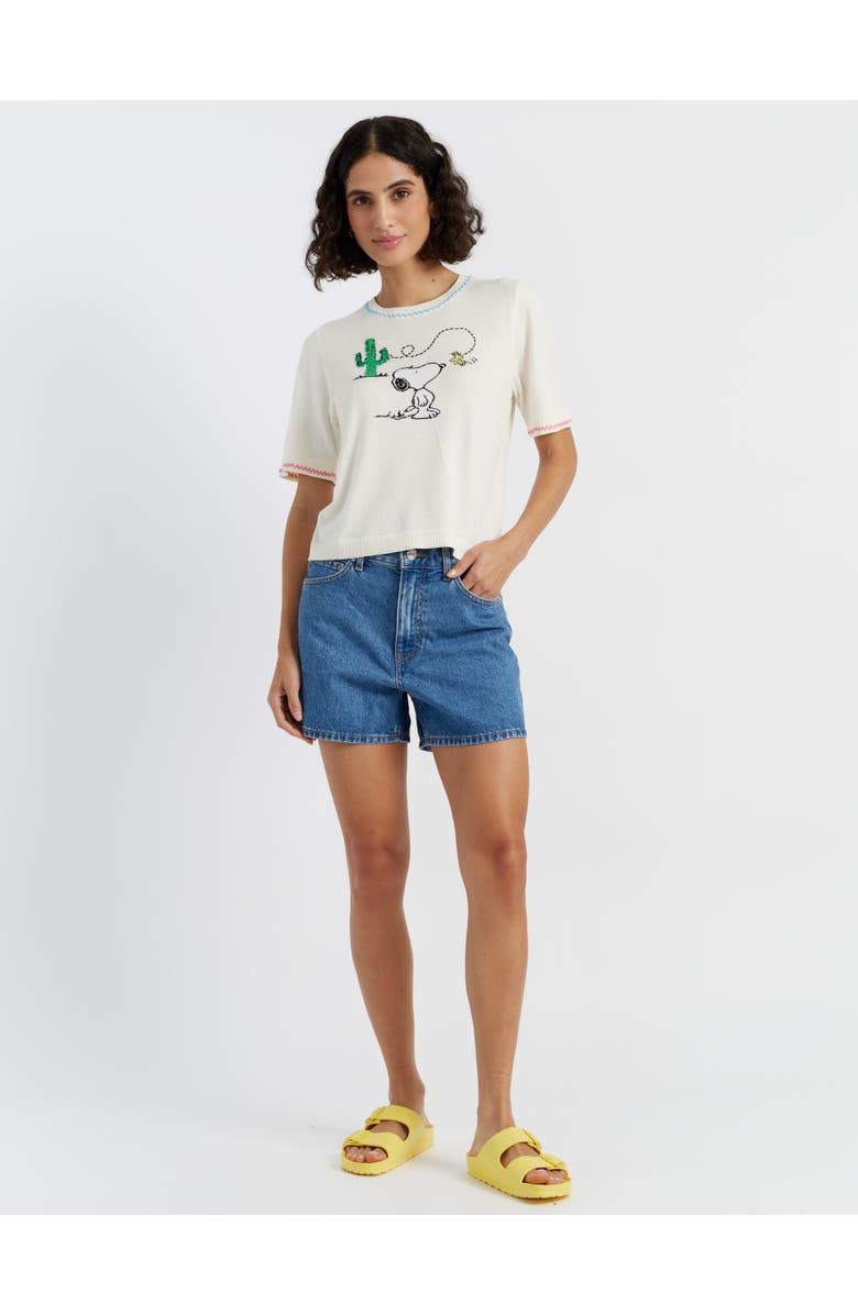 Chinti & Parker Cotton Peanuts Vacation T-Shirt, Alternate, color, Cream