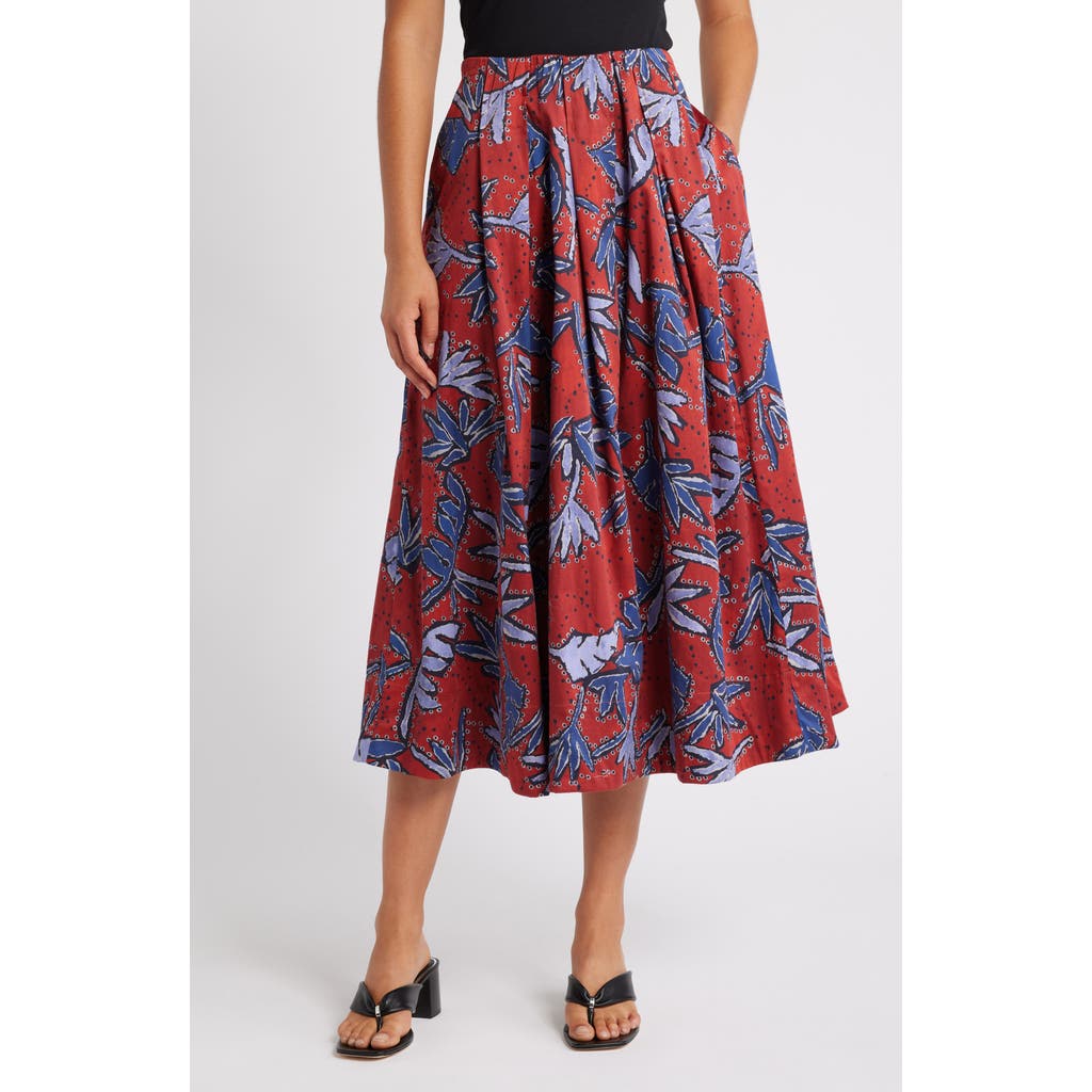Nic + Zoe Nic+zoe Autumn Leaves Midi Skirt In Multi
