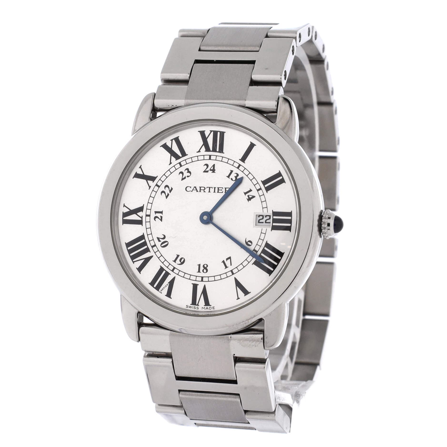 Ronde Solo de Cartier Quartz Watch Stainless Steel 36, Alternate, color, Metallic Silver