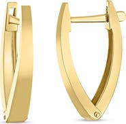 Bony Levy 14k Gold V-Hoop Earrings