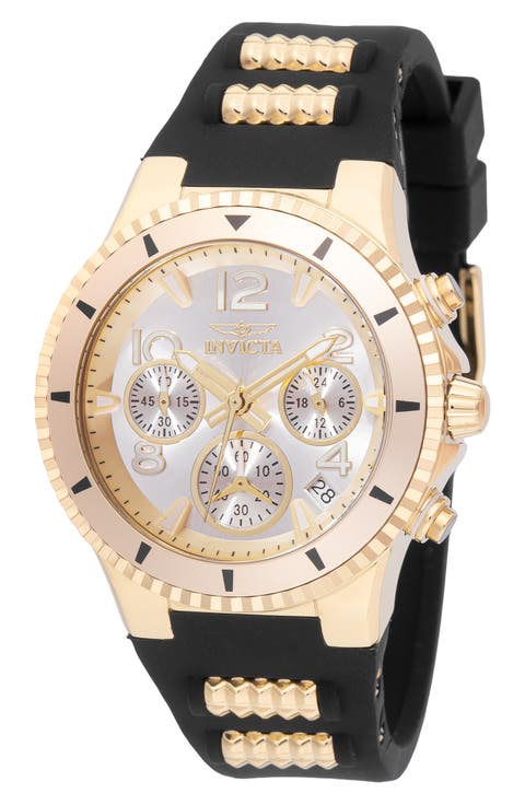 Women's Blu Lady Silicone Strap Quartz Watch, 39mm