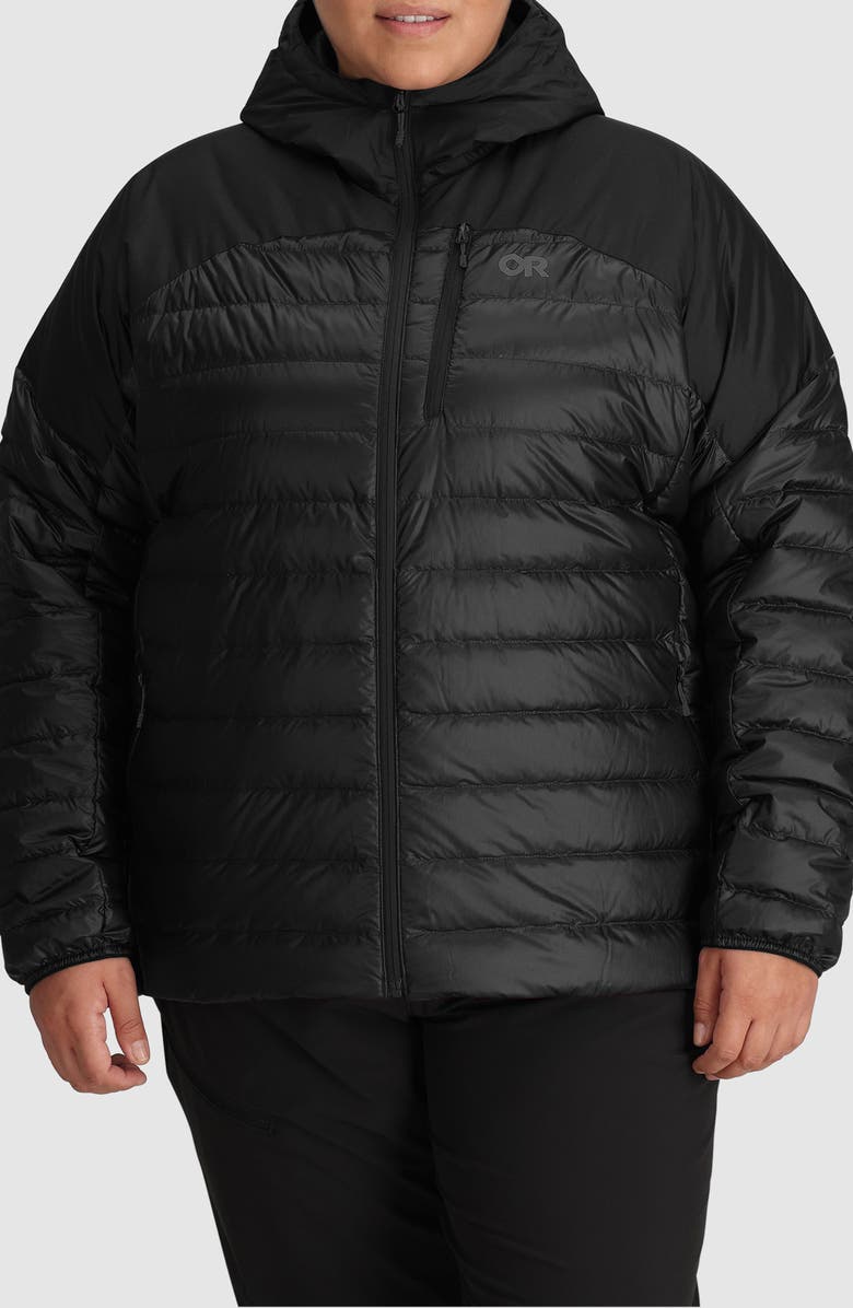 Outdoor Research Helium 800 Fill Power Down Hooded Jacket, Main, color, 