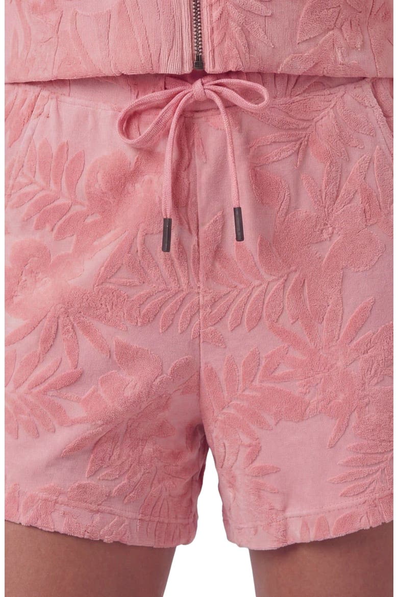 Womens Drawstring Terry Toweling Short, Alternate, color, CORAL