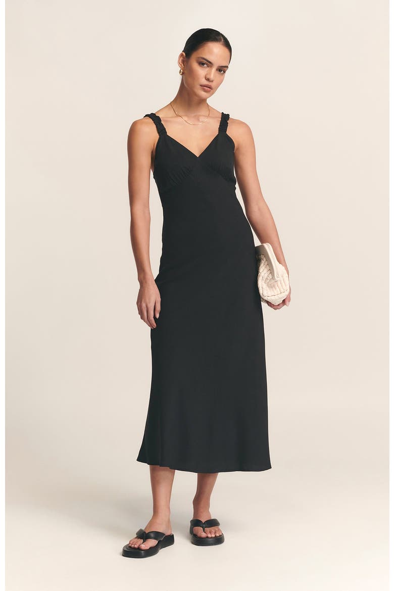 Tide Midi Dress, Alternate, color, Black