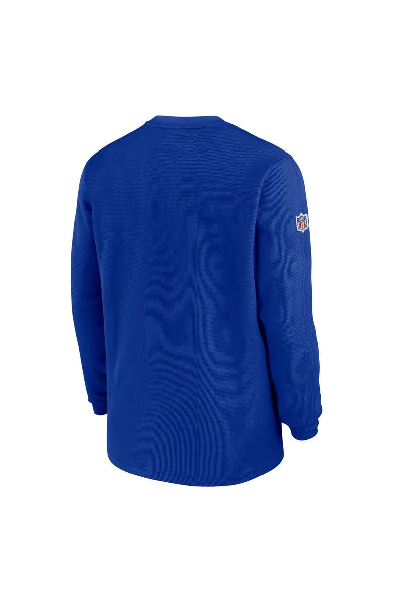 Nike Men's Nike Royal Buffalo Bills 2023 Sideline Throwback Heavy Brushed Waffle Long Sleeve Top, Alternate, color, Royal