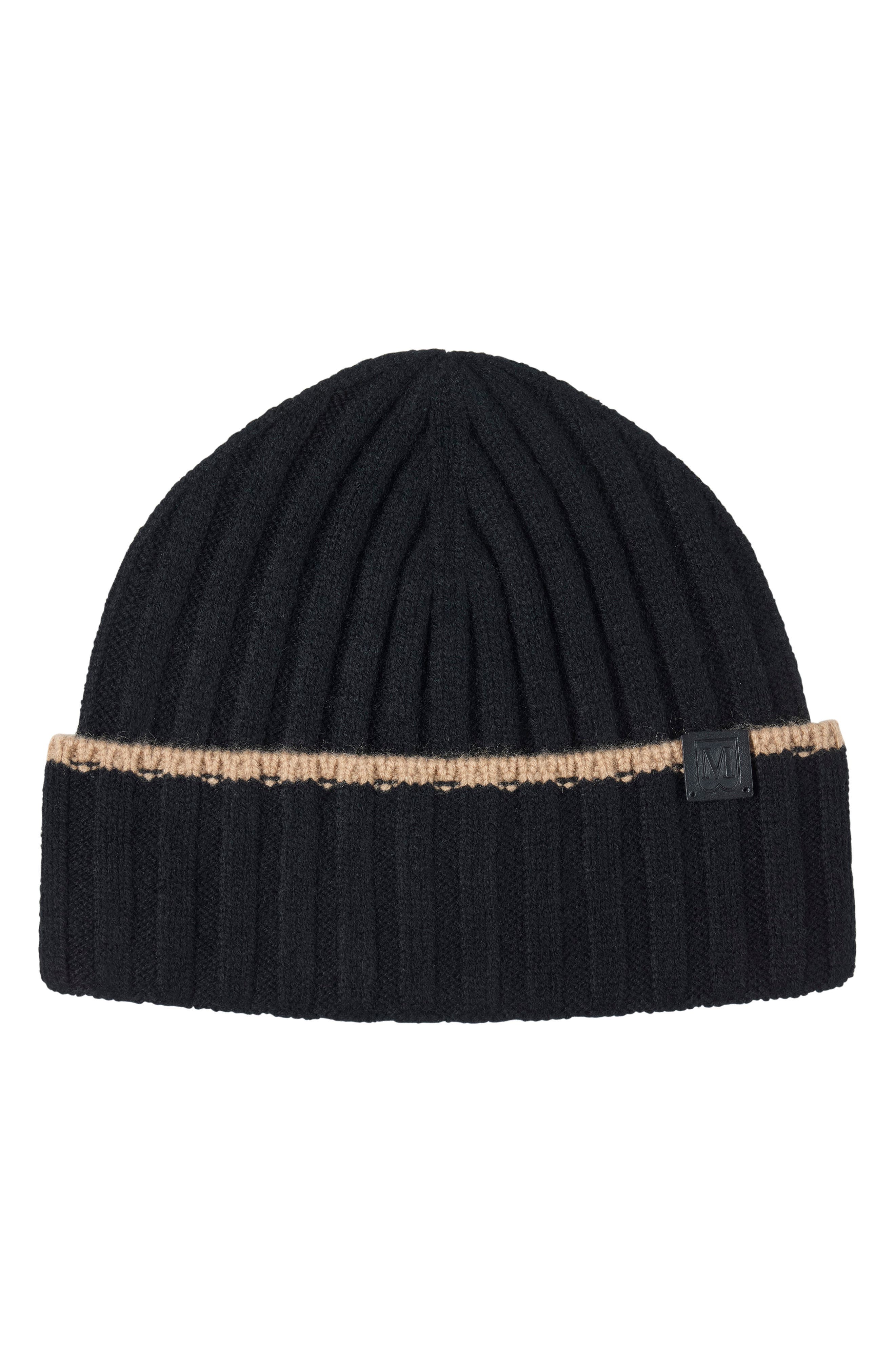 Bruno Magli Cashmere Wide Rib Beanie